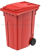 Мусорный контейнер 360 л красный