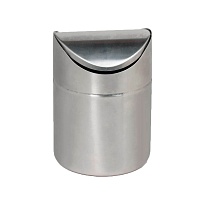 Урна для мусора 1,2 л настольная, с качающейся крышкой, нержавеющая сталь, матовая в Ухте