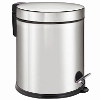 Ведро-контейнер для мусора урна с педалью LAIMA Classic Plus, 5 л, зеркальное в Ухте