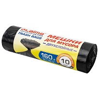 Мешки для мусора 160 л, черные, в рулоне 10 шт., ПВД, 30 мкм, 1200х900 мм, LAIMA ULTRA, 607694 в Ухте Мешки для мусора 160 л, черные, в рулоне 10 шт., ПВД, 30 мкм, 1200х900 мм, LAIMA ULTRA, 607694 в Ухте
