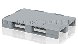 Поддон пластиковый сплошной на трех полозьях 1200х800х150