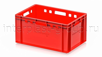 Ящик для мяса и колбасных изделий Е-3 красный в Ухте Ящик для мяса и колбасных изделий Е-3 красный в Ухте