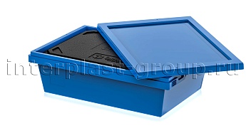 Изотермический контейнер KV 6416 в сборе с крышкой голубой в Ухте