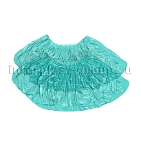 Бахилы бирюзовые 2000 шт (1000 пар), 16 мкм, однослойные, с одной резинкой, Эконом в Ухте Бахилы бирюзовые 2000 шт (1000 пар), 16 мкм, однослойные, с одной резинкой, Эконом в Ухте