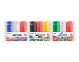 Мешки для мусора 30 л, ассорти, в рулоне 20 шт., ПНД, 9 мкм, 600х500 мм, GRIFON Триколор, 101-024 в Ухте Мешки для мусора 30 л, ассорти, в рулоне 20 шт., ПНД, 9 мкм, 600х500 мм, GRIFON Триколор, 101-024 в Ухте