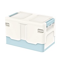 Ящик пластиковый складной белый, дно голубое, 370х240х240 мм в Ухте