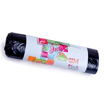 Мешки для мусора 60 л, черные, в рулоне 20 шт., ПНД, 7 мкм, 700х600 мм, Концепция Быта ЭкоДом, 601349 в Ухте Мешки для мусора 60 л, черные, в рулоне 20 шт., ПНД, 7 мкм, 700х600 мм, Концепция Быта ЭкоДом, 601349 в Ухте
