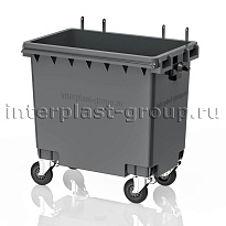 Мусорный контейнер 770 л серый без крышки 770 серый в Ухте