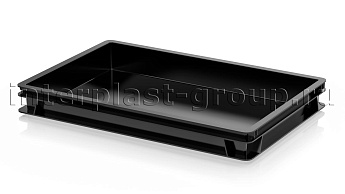 Ящик для полуфабрикатов сплошной черный в Ухте Ящик для полуфабрикатов сплошной черный в Ухте