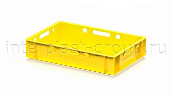 Ящик для мяса и колбасных изделий Е-1 желтый в Ухте Ящик для мяса и колбасных изделий Е-1 желтый в Ухте