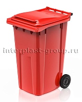 Контейнер для мусора 240 л красный облегченный 240 красный в Ухте