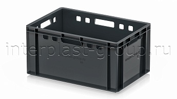 Ящик для мяса и колбасных изделий Е-3 темно-серый в Ухте Ящик для мяса и колбасных изделий Е-3 темно-серый в Ухте