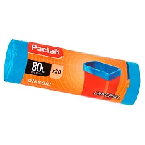 Мешки для мусора 80 л, синие, в рулоне 20 шт., ПНД, 12 мкм, 900х700 мм, PACLAN Classic, 606335 в Ухте Мешки для мусора 80 л, синие, в рулоне 20 шт., ПНД, 12 мкм, 900х700 мм, PACLAN Classic, 606335 в Ухте