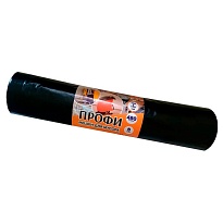 Мешки для мусора 480 л, черные, в рулоне 5 шт., ПВД, 65 мкм, 1700х1300 мм, Концепция Быта Профи, 603735 в Ухте