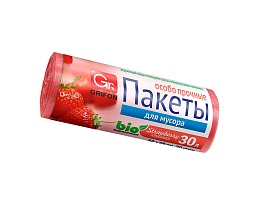 Мешки для мусора 30 л, ароматизированные, Клубника, красные, в рулоне 20 шт., ПНД, 9 мкм, 560х530 мм, GRIFON Aroma, 101-020 K в Ухте Мешки для мусора 30 л, ароматизированные, Клубника, красные, в рулоне 20 шт., ПНД, 9 мкм, 560х530 мм, GRIFON Aroma, 101-020 K в Ухте