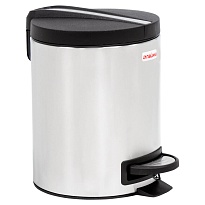Ведро-контейнер для мусора (урна) с педалью LAIMA Modern, 5 л, матовое, нержавеющая сталь в Ухте