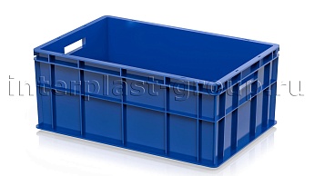 Ящик для молока, мяса, овощей и фруктов сплошной синий в Ухте