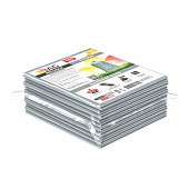 Мешки для мусора 160 л, светло-серые, в пачке 10 шт., ПВД, 40 мкм, 900х1100 мм, i-Bag